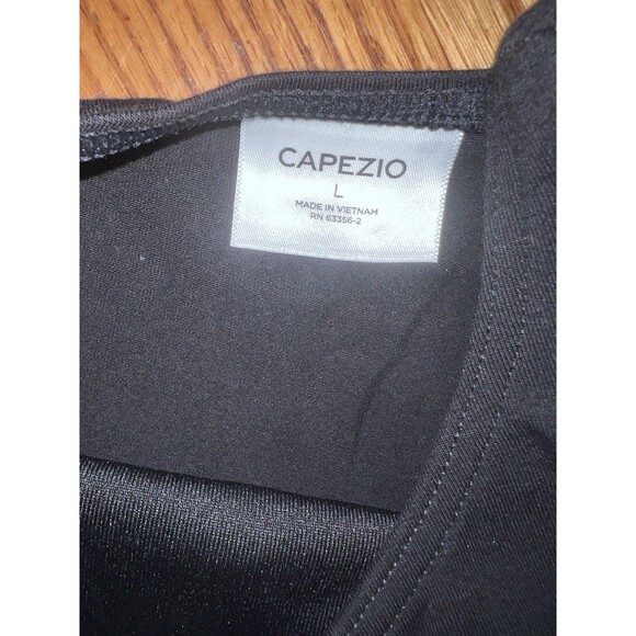 Capezio Tank Leotard Girls Black L 10-12 Ballet Legline Cotton Spandex Dance New - Picture 4 of 11